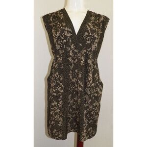 Motherhood Maternity Brown Black Sleeveless Shirt Top Size Small Animal Print